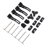 DICMIC front clamps for tonneau replacement secure mounting on quad-fold trucks.