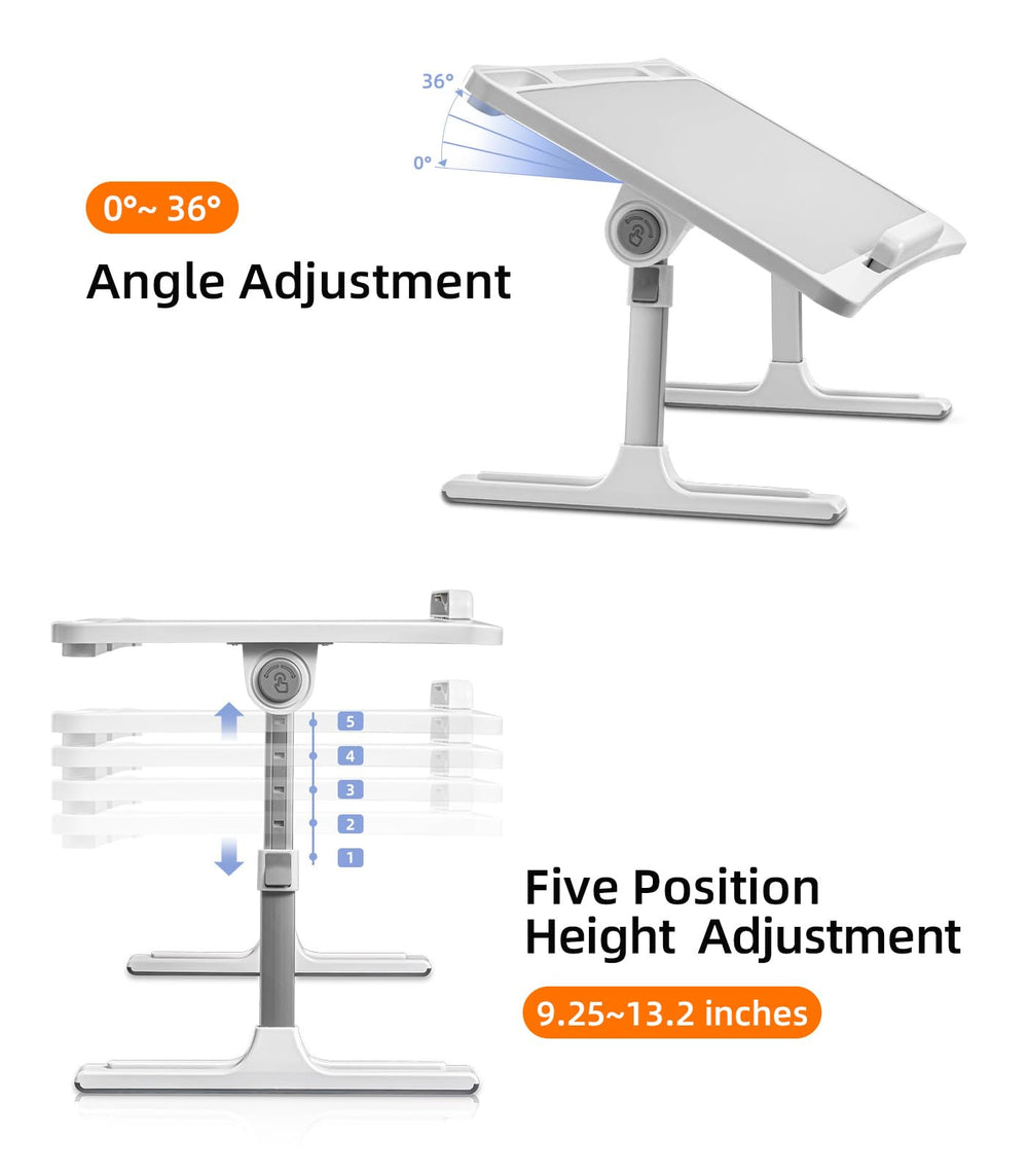DICMKY adjustable-height desk adapts to varied seating positions.