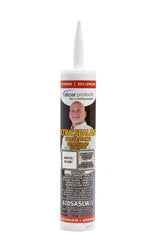 Dicor Ultra Sealant bead sealing an RV roof seam for durable protection.