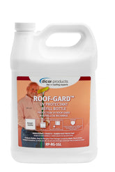 Dicor Roof Guard RV spray on white bottle for easy, residue-free protection.