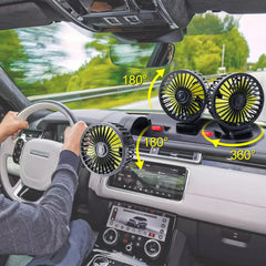 Dicross 360-degree rotation car fan directs air exactly where needed.
