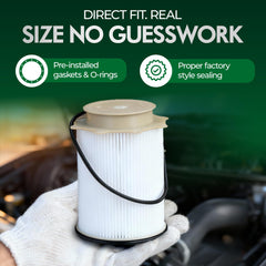 Diesly 3-micron filtration rating protects the diesel system.