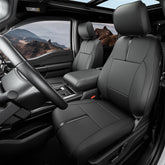 DiffCar F-150 front seat cover with laser-fit for edge-to-edge protection.