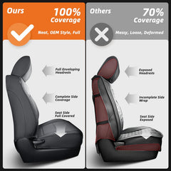 DiffCar F-150 laser-fit seat cover ensuring precise cab fit
