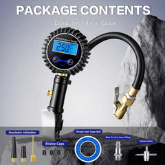 DigitPro universal nozzle attachments fit cars, motorcycles, inflatables