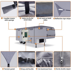 DikaSun included storage bag and accessories help keep your RV organized.