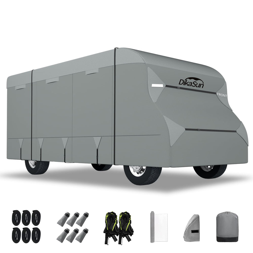 DikaSun Class C cover top view with 6-layer protection for sun and rain.