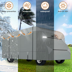 DikaSun Class C cover zip doors for easy interior access.