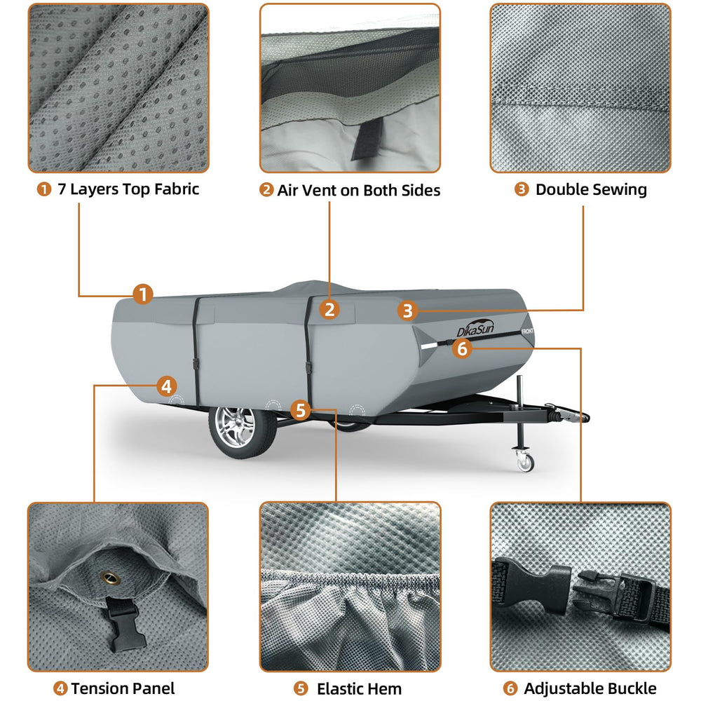 DikaSun adjustable front/rear tension panels for a snug fit