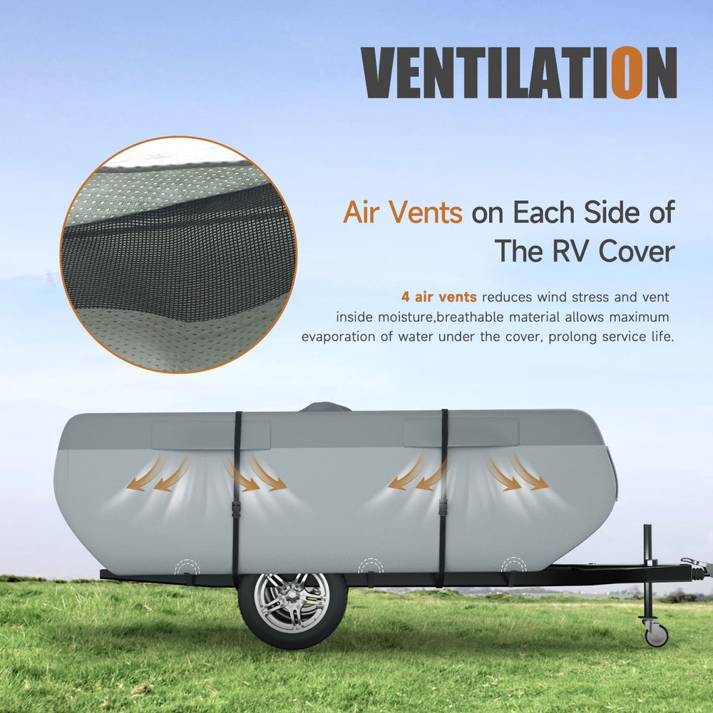 DikaSun side vents provide breathable airflow inside the cover