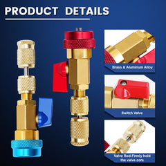 DikTalk AC valve core remover kit case showing portable tool storage