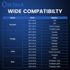 DikTalk left cam phaser lock secures cam timing during maintenance.