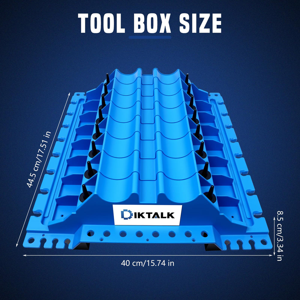 DikTalk stackable design saves space and scales storage as repair needs grow
