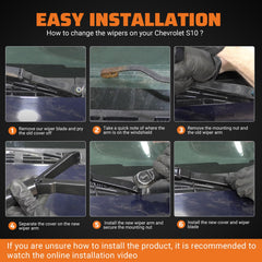 Dilomber S10 wiper arm set ensures confident driving in rain.
