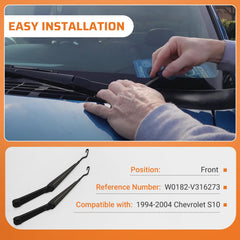 Dilomber S10 wiper arm with reference W0182-V316273 for traceability.