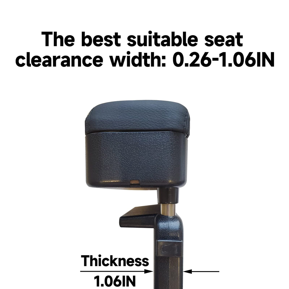 Dimeani armrest seam attachment protects pocket items from dropping.