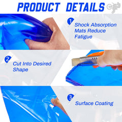 Dimsile gel pad demonstrates DIY fit for a customized seat cushion.