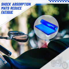 Dimsile blue gel pad designed for longer rides with improved comfort and airflow.