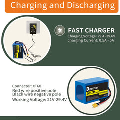 Dimyfiny 24V compact battery pack dimensions fit tight spaces
