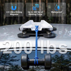 Dinfu Starlink Mini magnetic base on roof provides stable hold