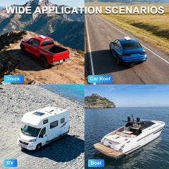 Dinfu Starlink Mini on RV or boat roof ensures connectivity