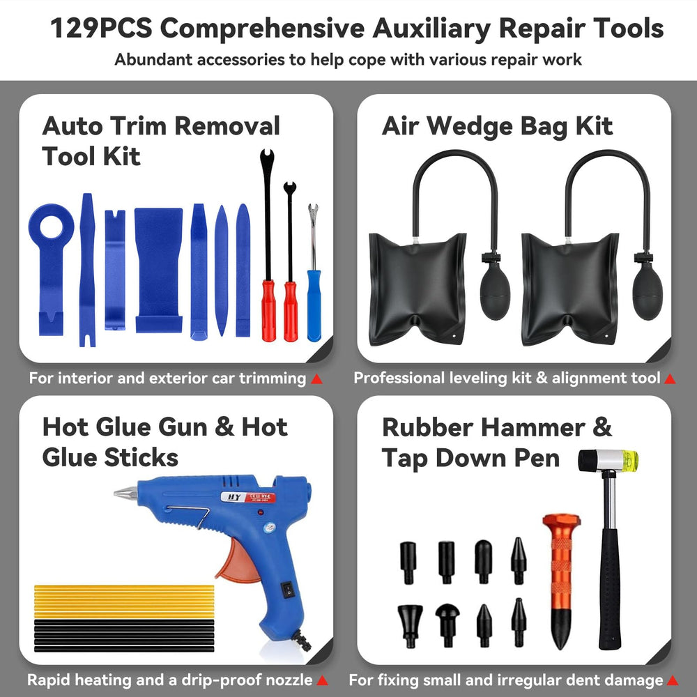 DIQDI 2-in-1 T-Bar with slide hammer for larger dents.