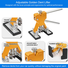 DIQDI micro-adjustable gold lifter targeting small dings with gentle surface protection