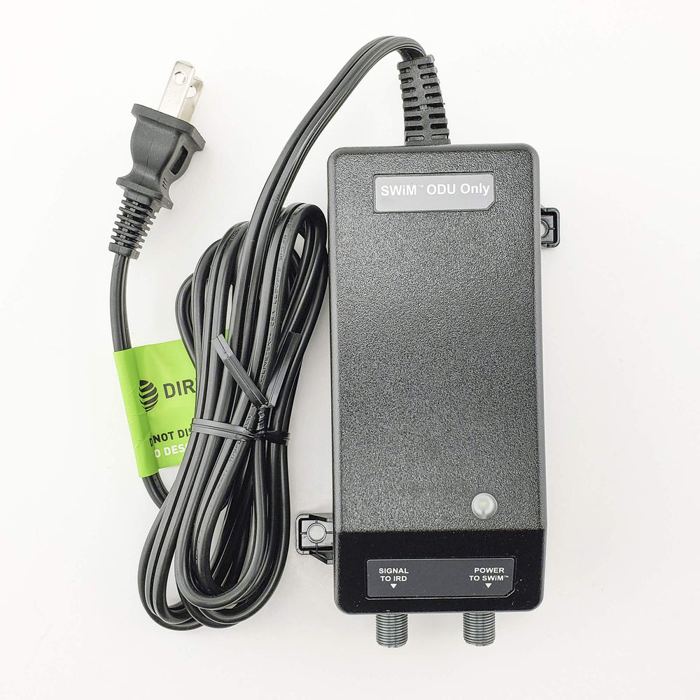 DIRECTV PI21 power inserter front view showing SWM LNB power for stable setup