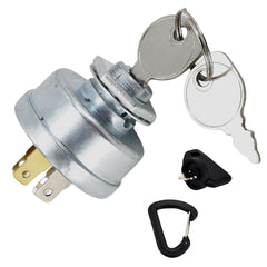 Disenparts ignition switch for Hustler 045898 with three keys, reliable start option.