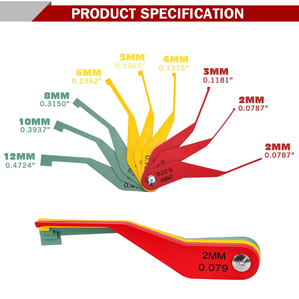 DITKOK color-coded blades shown for at-a-glance wear levels.