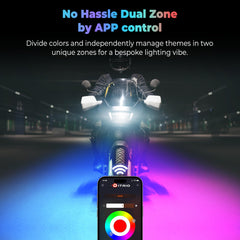 DITRIO brake-signal mode demonstrates safe, integrated lighting cues.