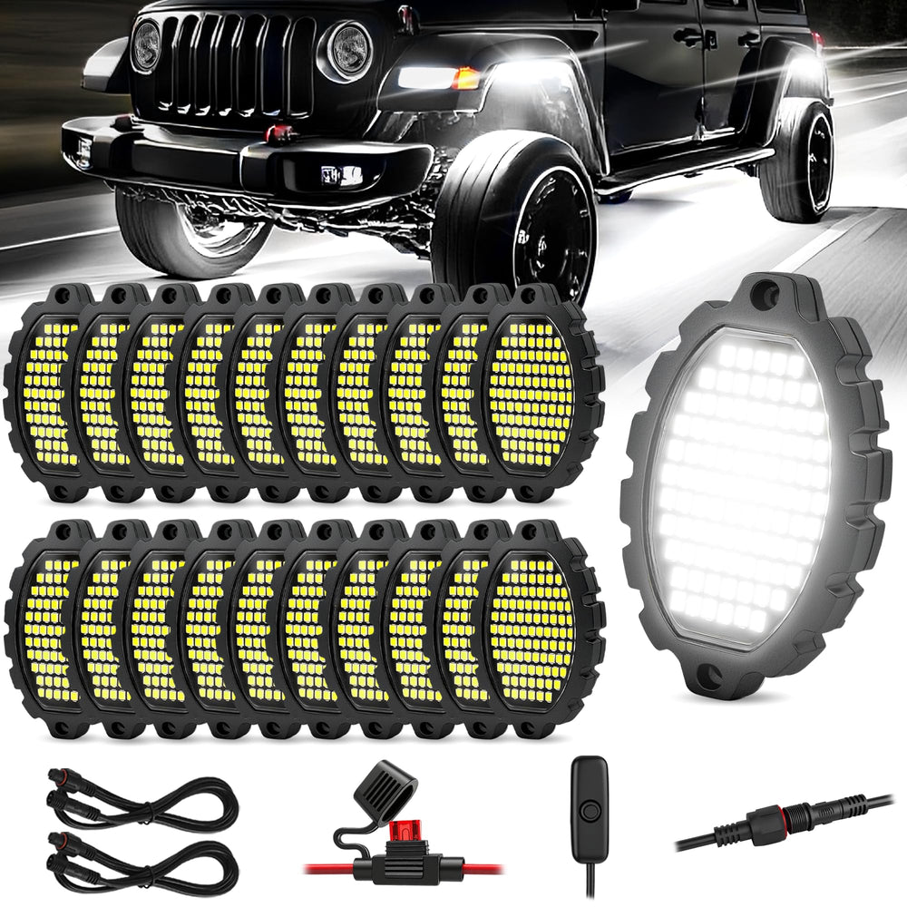 DITRIO rock light with aluminum housing for durable off-road lighting