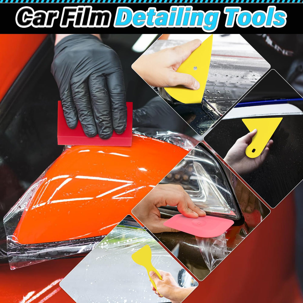 DIYSELF squeegees and scrapers used to remove bubbles on flat and curved surfaces.