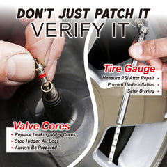 DIYSELF universal fit: works with most tubeless tires for cars, motorcycles, and more.