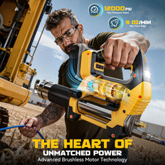 DIYtoolifz grease gun demonstrates DeWalt 20V battery compatibility for seamless setup