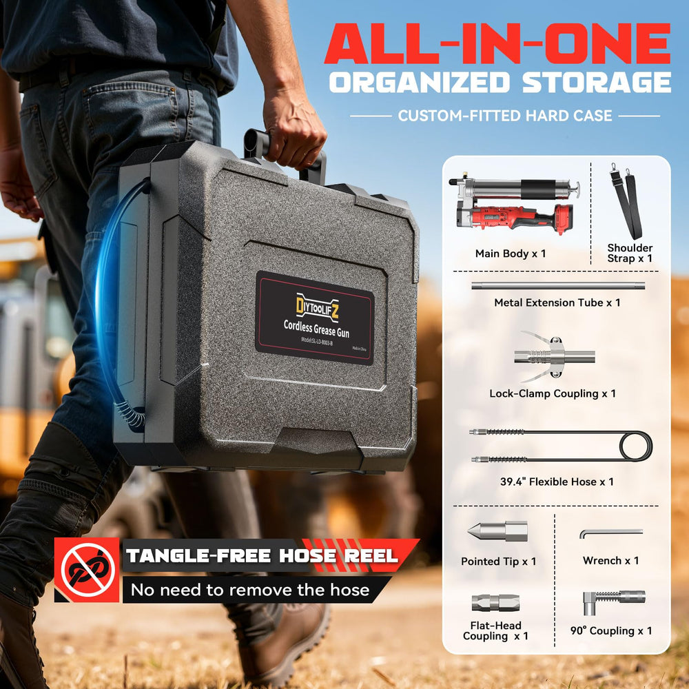 DIYtoolifz includes 4 couplers for versatile lubrication tasks