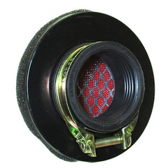 DJ-Motor 38mm air filter black close-up; ready for ATV or scooter.