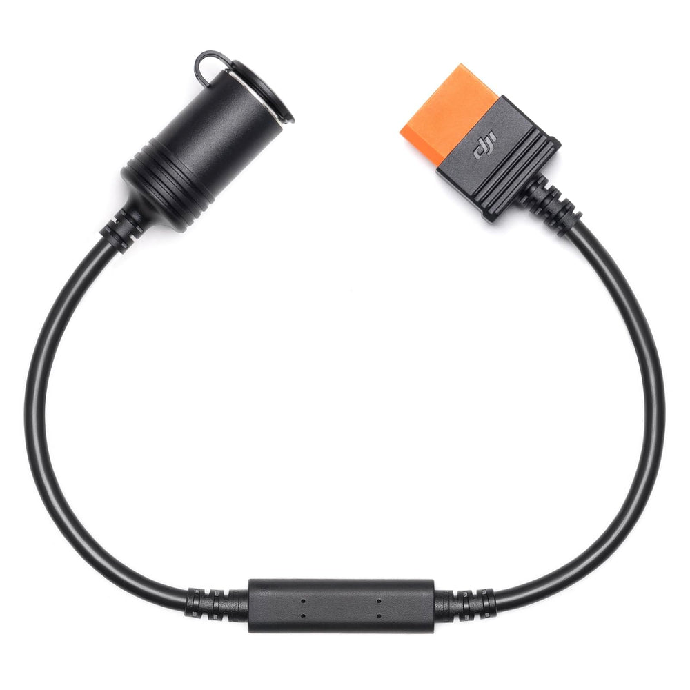 DJI Power SDC to Car Charger Plug Cable, 40 cm length for on-road charging.
