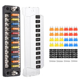 DKESOKUP fuse block panel front view, compact and durable for tight engine bays.