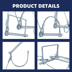 DLBEEM 1/4 inch diameter 6 mm pin for robust towing.