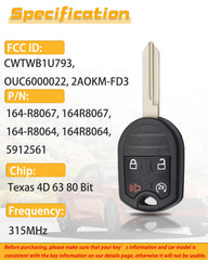 DLGHPO key fob packaging included with two remotes
