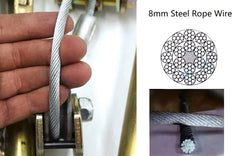 Two-pack DLLRV trailer safety chains with hardware for towing.