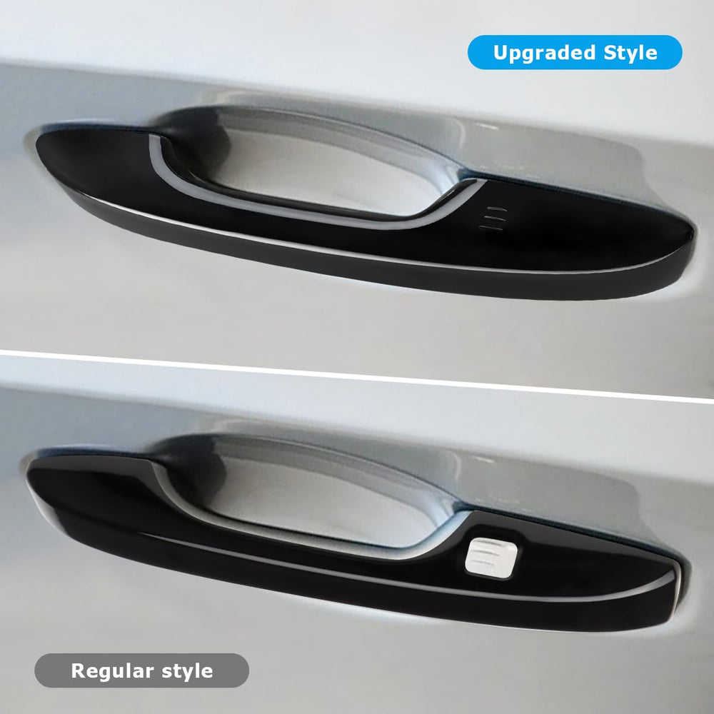DLOVEG door handle cover on an HR-V emphasizes glossy finish and full-edge coverage