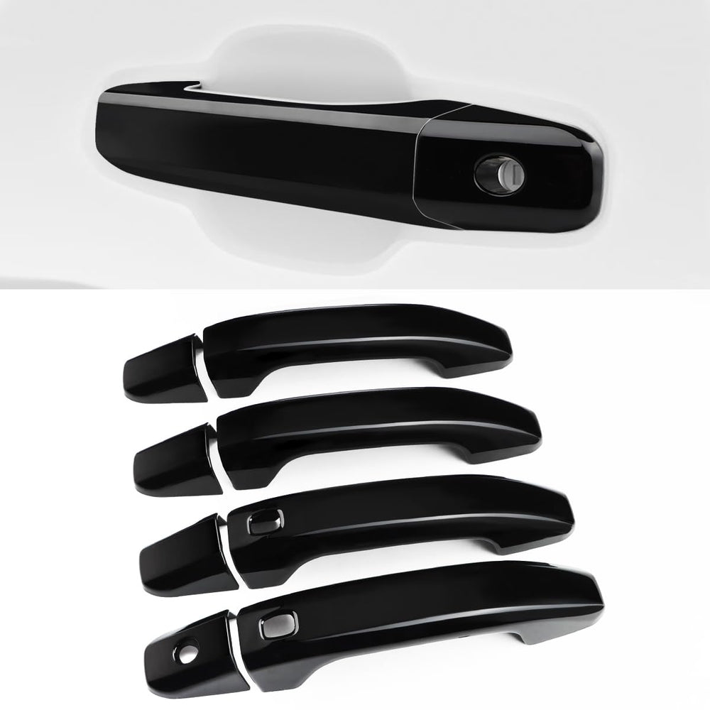DLOVEG handle covers glossy black front profile for a sportier Silverado.