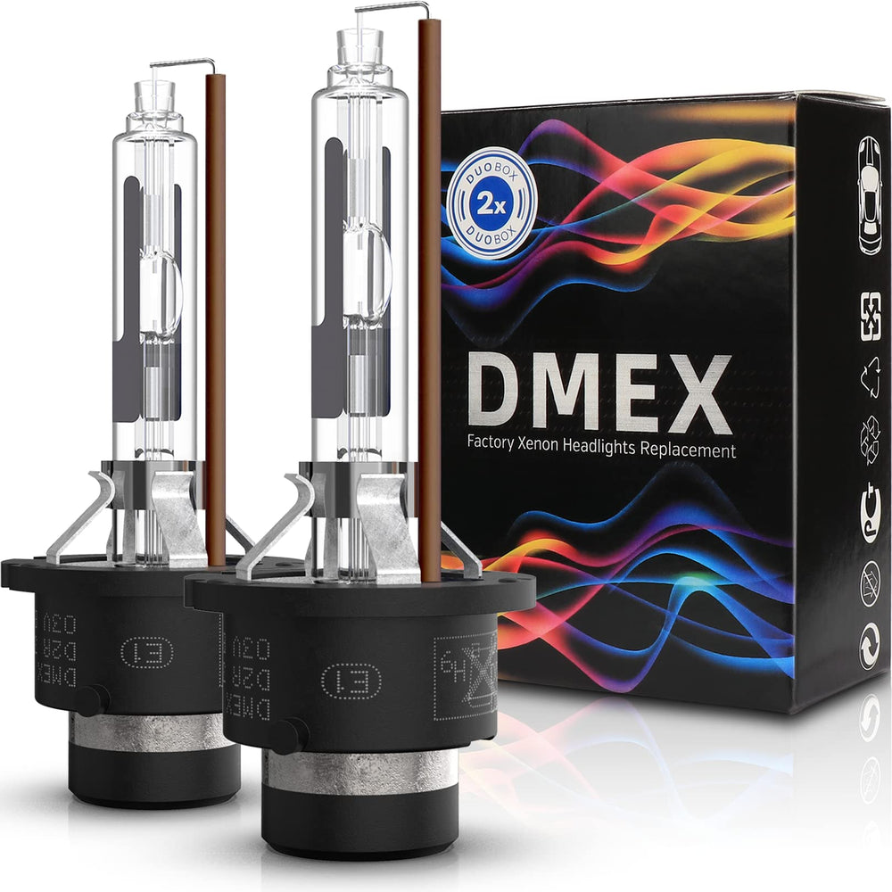 DMEX D2R 4300K bulbs show a crisp beam pattern for better night visibility