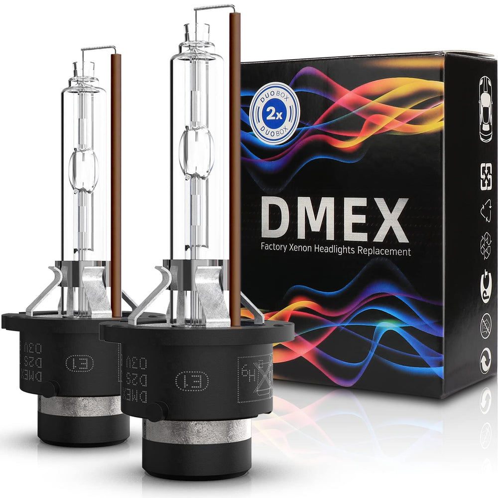 DMEX D2S HID 4300K close-up shows quartz glass and brightness