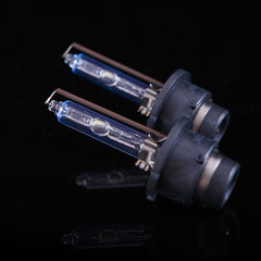 DMEX D2S HID bulbs 8000K include 2-year warranty.