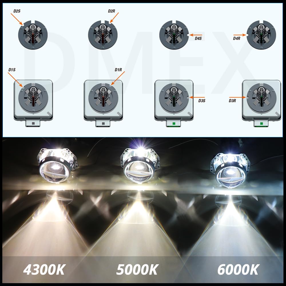 DMEX D3S HID bulb quick-connect 6000K for easy installation