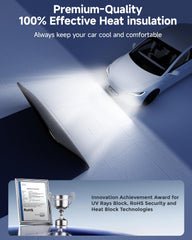 DMJN two-pack window shades ideal for family road trips packaging image.