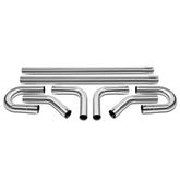 DNA Motoring 8pc 3in straight exhaust tubes for versatile DIY fabrication.